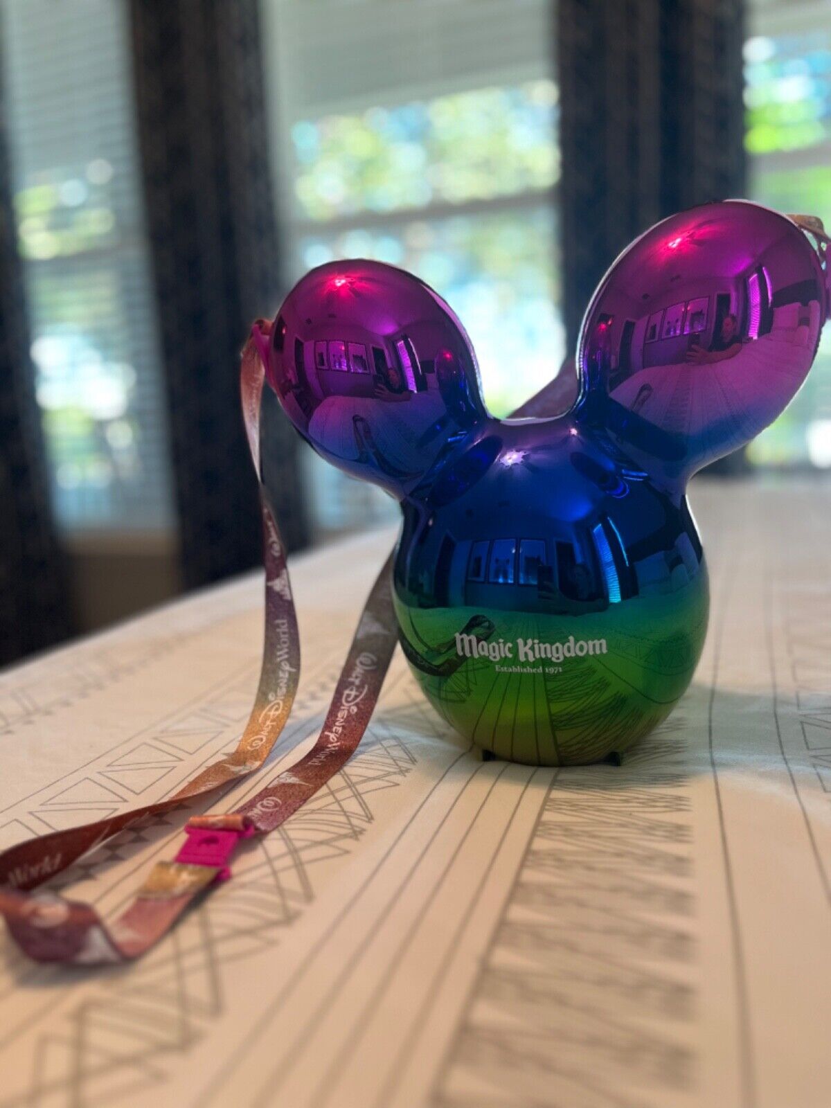 Disney Park Mickey Balloon Earidescent Magic Kingdom Premium