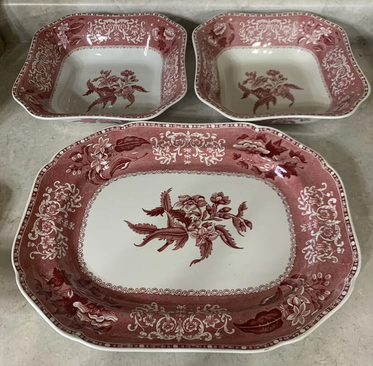 Copeland Spode Camilla Pink Scalloped Platter X Plus X