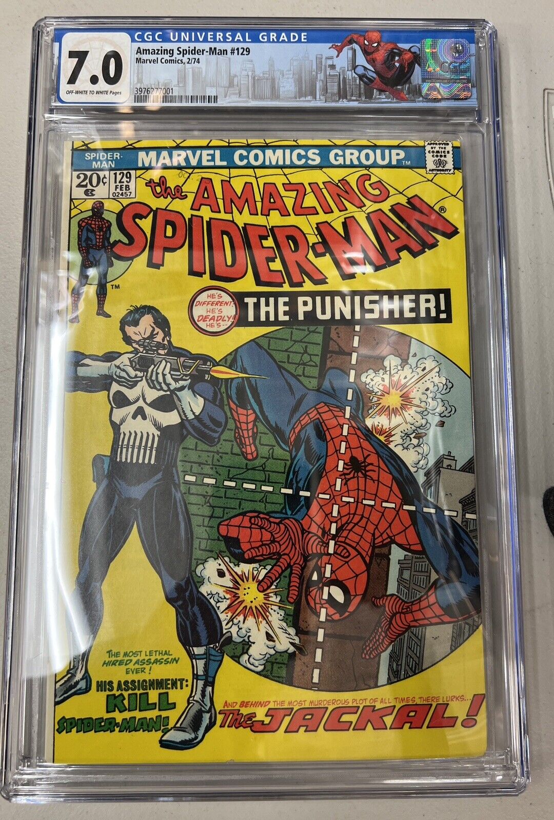 Amazing Spiderman Cgc St Punisher Frank Castle Off White