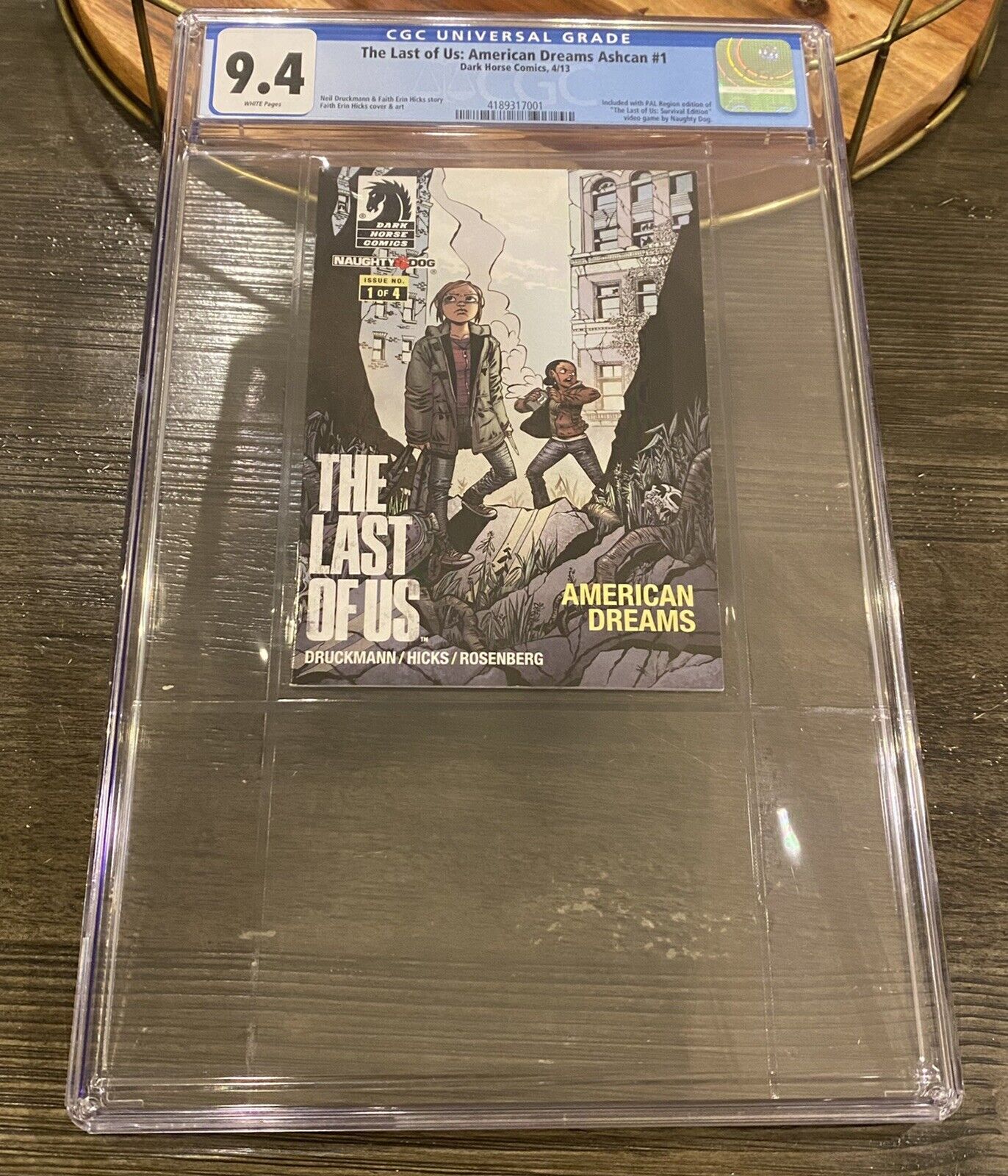 The Last Of Us American Dreams Ash Can Cgc Wp Very Rare Book