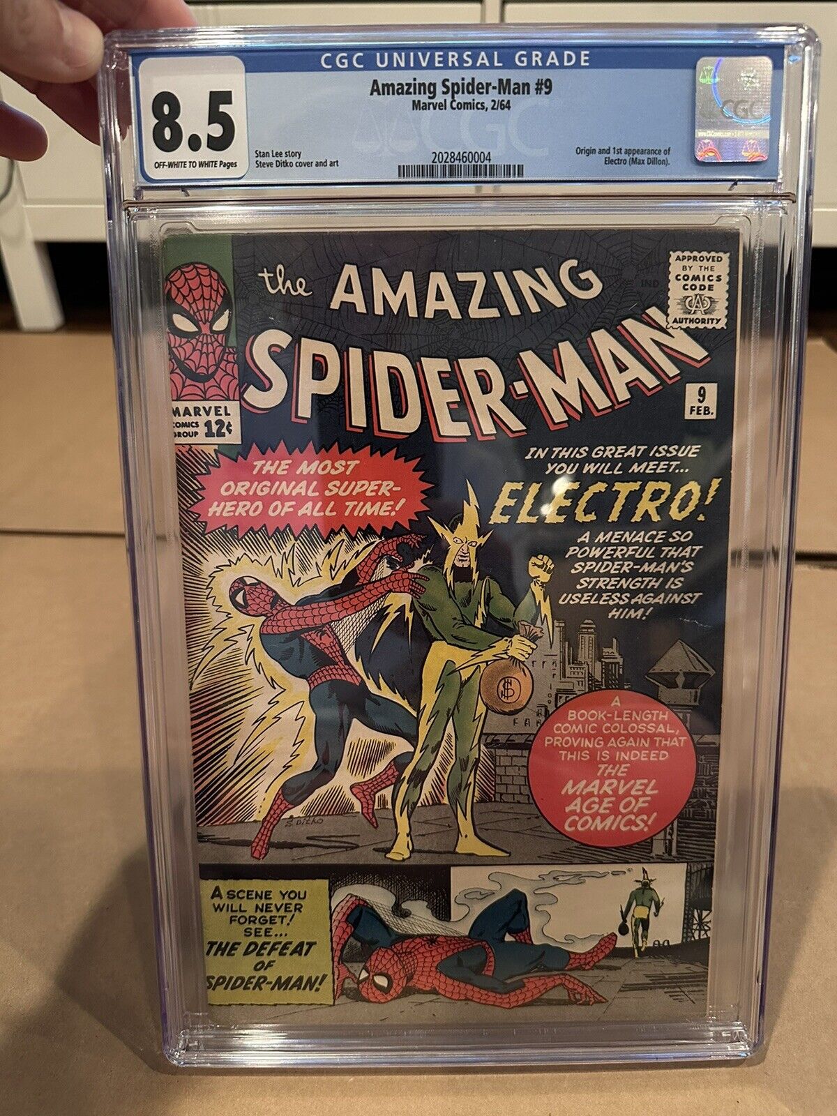 Amazing Spiderman Cgc Ow Wp First Appearance Of Electro Mcu