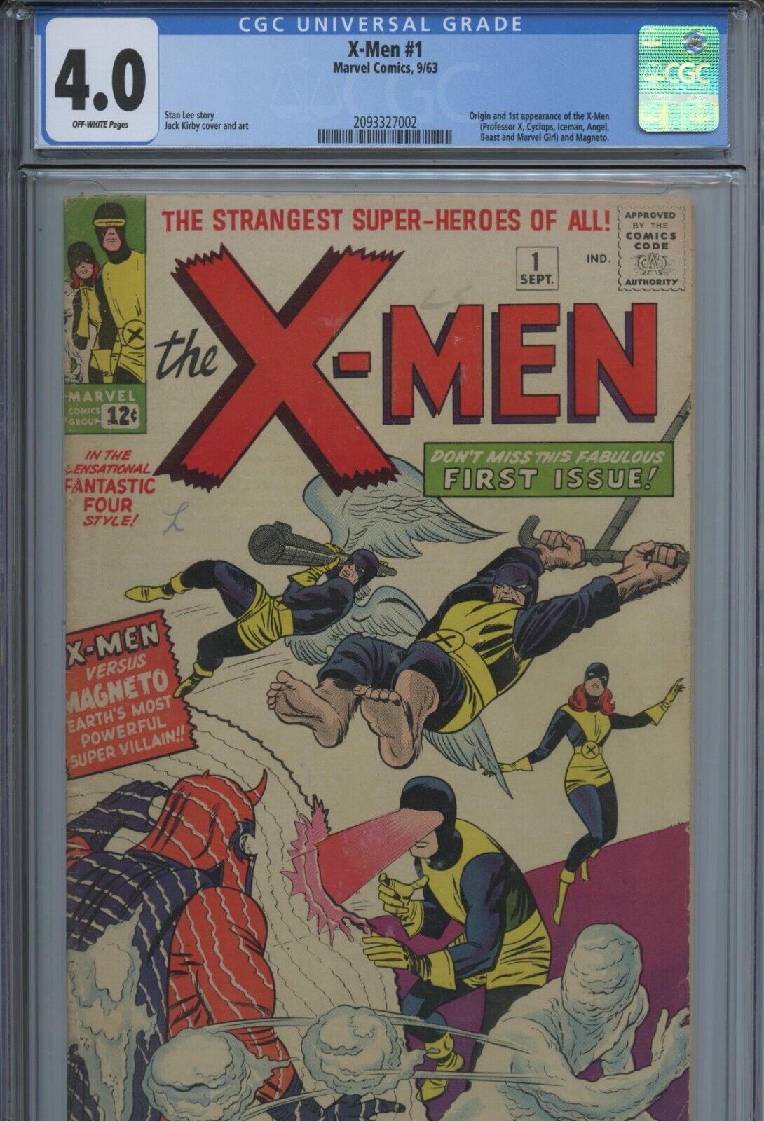 Marvel Xmen Origin St Appearance Xmen Stan Lee Jack Kirby Cgc