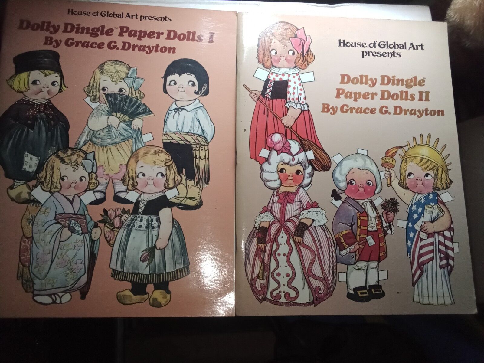 Vintage Dolly Dingle Antique Reproduction Paper Dolls Books Grace