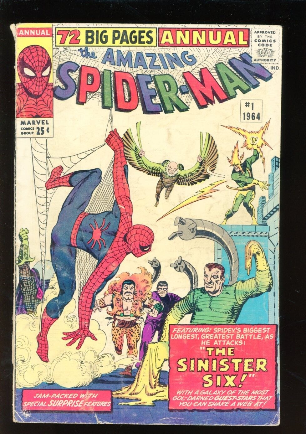 Amazing Spiderman Annual Very Good Sinister Six Marvel Comi