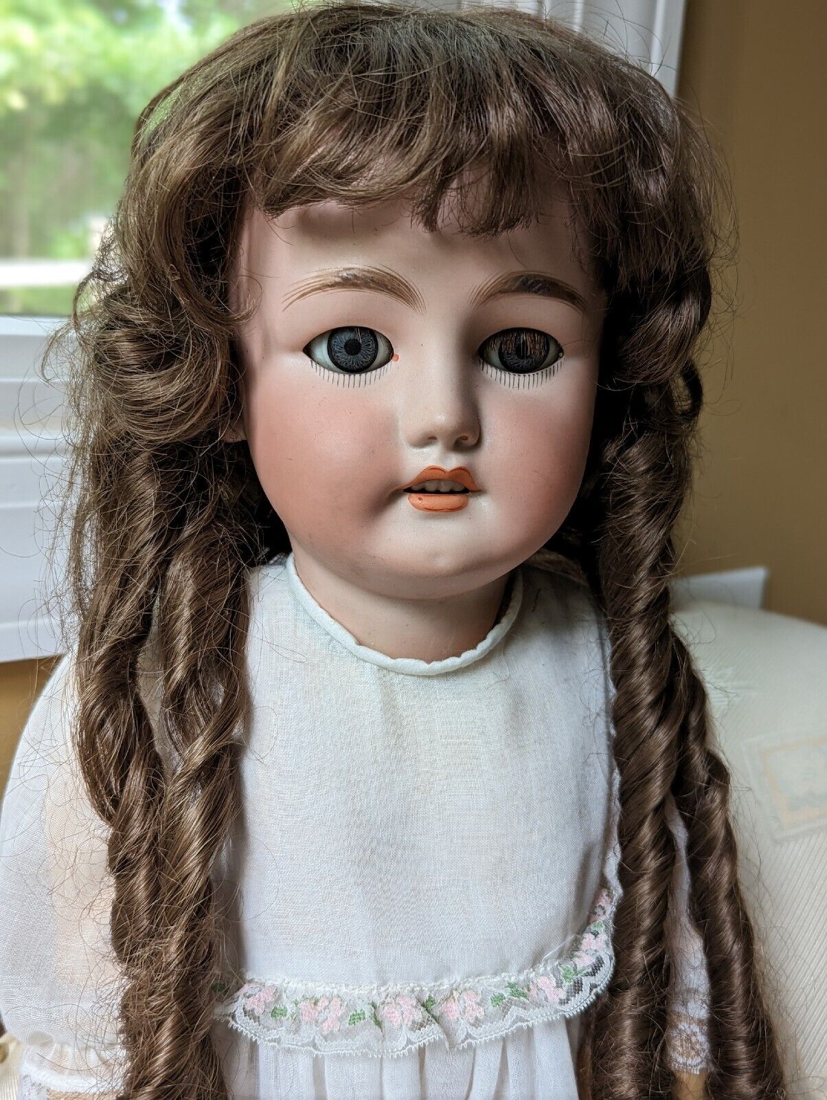 3034 Antique Simon Halbig CM Bergmann Gorgeous German Bisque Doll 13