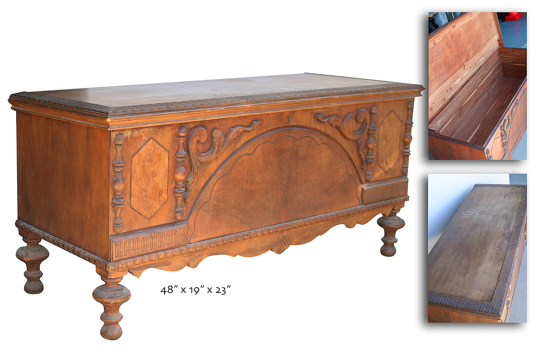 Vintage Hope Chest Cedar Lined Antique Price Guide Details Page