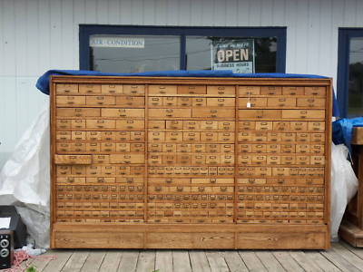 Antique Printers Cabinet on Antique Oak Printer S Filing Cabinet Completed