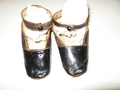 Baby Doll Shoes on Pair Of Black Leather Antique Baby Shoes   4  Long Completed