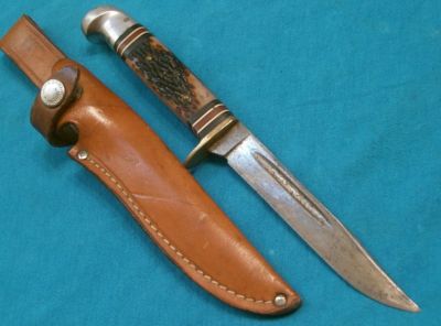 western knife knives hunting antique bowie survival completed status