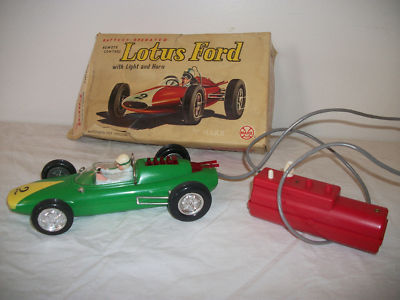 Vintage 1960s Lotus Ford remote control race car -- Antique Price Guide