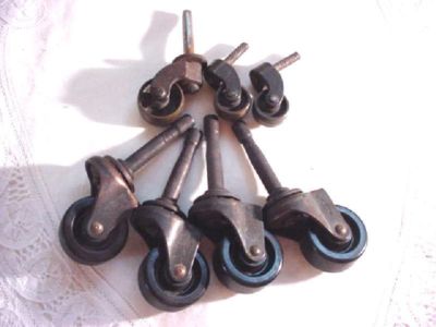 Antique Furniture Wheels on Antique Furniture Casters Wheels Lot Of 7 Perfect Cond  Completed