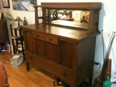 Antique Arts  Crafts Furniture on Arts And Crafts Sideboard Completed