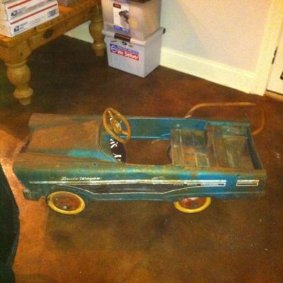 vintage pedal cart