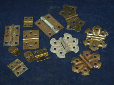 Antique Furniture Hinges on Assorted Lot Antique Vtg Cabinet Furniture Craft Hinges Steel And