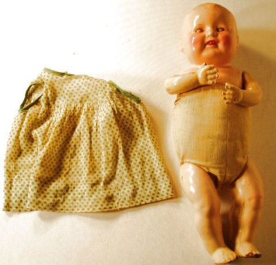 Cloth Baby Dolls on 1930 S Composition Cloth Body Baby Doll Antique Signed Completed