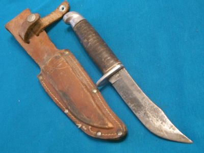 cut west antique bowie skinner k5 knife hunting western sold antiquesnavigator