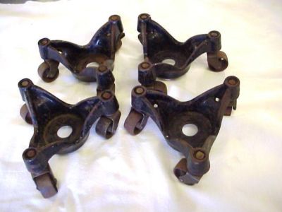 Piano Casters on Cast Iron Stove Caster Rollers Triple Casters Piano Movers Completed