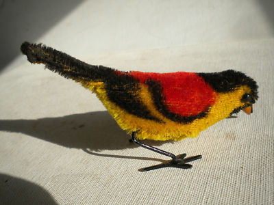 stuffed oriole bird