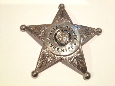 Special Deputy Sheriff Indiana Police Badge Vintage Obsolete -- Antique 