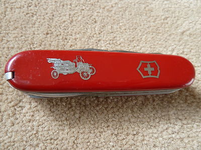 Vintage Victorinox Swiss Army Knife with antique car emblem. Never used