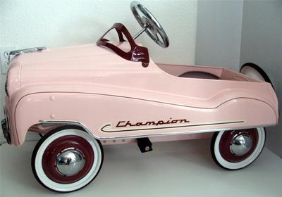 gearbox champion pink pedal car