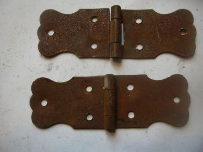 Steamer Trunk Parts on Antique Steamer Trunk Hinges Completed