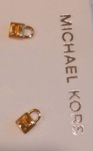 michael kors padlock earrings