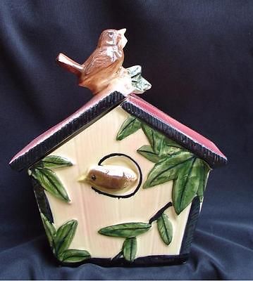 VINTAGE MCCOY BIRD HOUSE COOKIE JAR -- Antique Price Guide Details Page